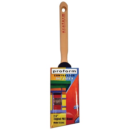 Proform 2-1/2" Angle Sash PBT (70/30) Bristle, Paint Brush C2.5AS